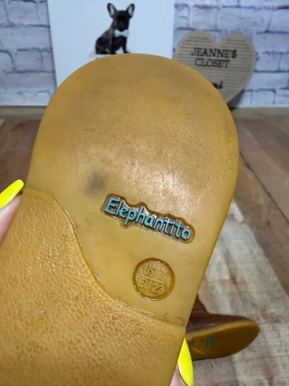 Elephantito Western Style Boot in Brown EU 23 US 7